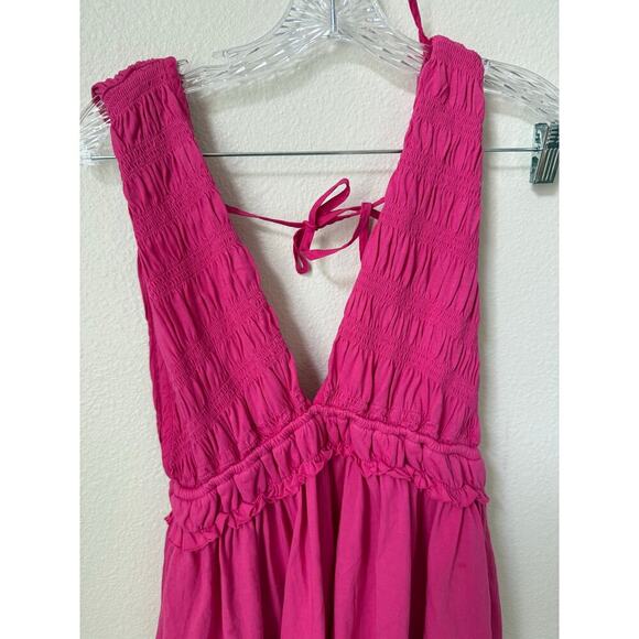 NWT Anthropologie Pink Ruffled Romper Size Small - Picture 9 of 9